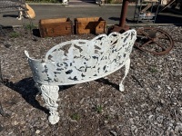 Cast White Garden Love Seat - 3