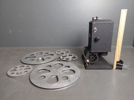 1920s Movie Projector and Reels