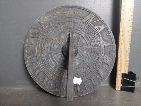 Vintage Brass Sun Dial