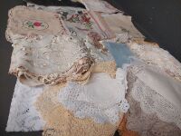 Quantity of Lace Table Cloths, Doilies etc - 3