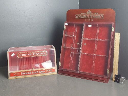 2x Schimmelpenninck Cigar Display Cases