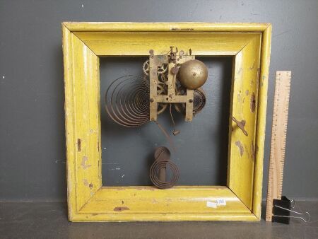 Framed Clock Mechanism as Decorator Piece