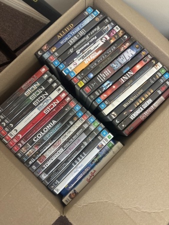 Box of Assorted DVDs