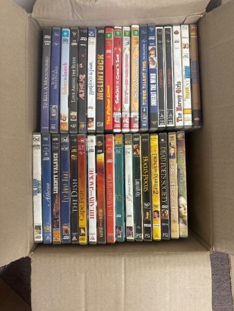 Box of Assorted DVDs