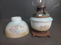 U.S Made Gas Table Lamp - Hand Painted - 2