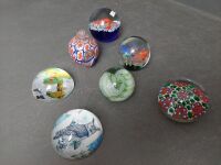 7 Murano Glass Paper Weights - 4