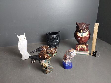 Selection of Ceramic Owls