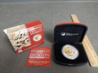 Perth Mint Year of the Dragon 2012 1oz Silver Coloured Edition Coin - 2