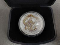 Perth Mint Year of the Dragon 2012 1oz Silver Coloured Edition Coin