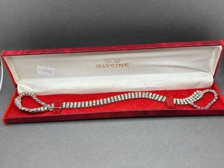 Vintage Glycine Diamanté Choker