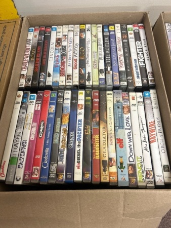 Box of Assorted DVDs