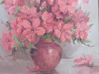 Josephine Jenyns 1976 Azaleas Oil on Board - 3