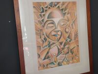 4 Cubist Artworks Numbered and Signed - 4