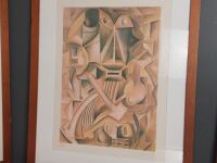 4 Cubist Artworks Numbered and Signed - 5