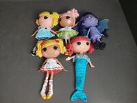 4 Full Size LaLaLoopsy Collectable Dolls All Marked Plus one Other Doll - 3