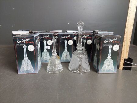 Large Quantity of Happy Anniversary Crystal Bells