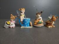 Highly Collectable Little Kitchen Fairies, Cheese Burger, Smores Expert, Ginger Bread Fairies, Little Rarrle Fairie, Milk Check Fairie - 6