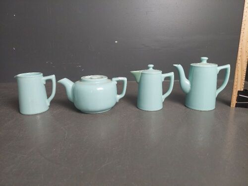 Mid Century Sadler Aqua Tea & Coffee Set