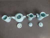 Mid Century Sadler Aqua Tea & Coffee Set - 2