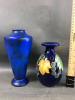 2 Early 20th Century English Art Pottery Vases - 1 Bretby, 1 Unmarked - 2