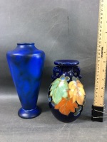 2 Early 20th Century English Art Pottery Vases - 1 Bretby, 1 Unmarked - 3