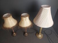 3 Antique Style Table Lamps - 3