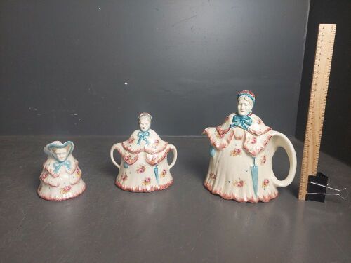 Antique English Little Old Lady Tea Set