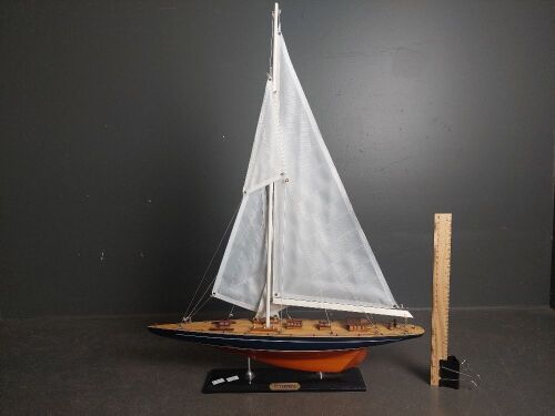 Wooden Sailboat Model Enterprise