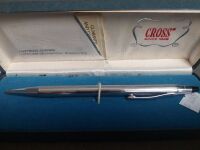 Cross Lustrous Chrome Pencil Pen & 3 Parker Pens / Pencils - 2