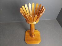 1970s Wooden Plant Stand - 2