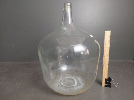 Medium Size Clear Glass Demijohn