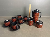 Very Cool Mid Century AWS England Retro Coffee Set