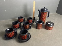 Very Cool Mid Century AWS England Retro Coffee Set - 2