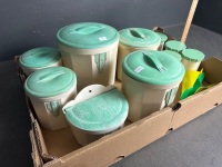 Mid Century Food Canisters - 2