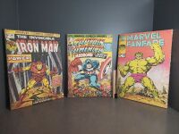 Three Marvel Comic Group Wall Canvas - Iron Man, Captain America & The Hulk