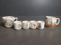 Selection of Mixed Royal Doulton Bunnykins Collectable Ceramics - inc Bowls, Cups Plates & Egg Cups - 4