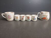 Selection of Mixed Royal Doulton Bunnykins Collectable Ceramics - inc Bowls, Cups Plates & Egg Cups - 5