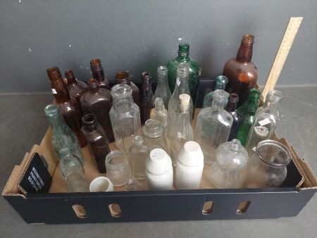 Large Collection of Vintage Bottles