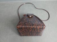 Tortoise Shell Patent Hand Bag - 4