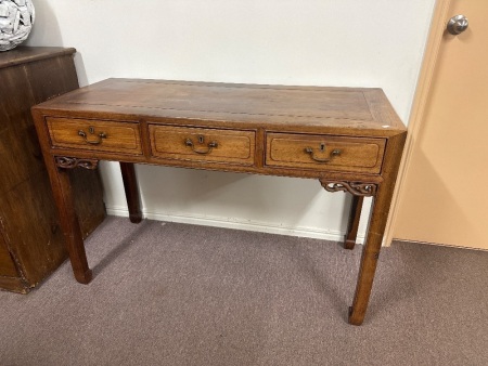 Chinese Blackwood 3-Drawer Desk