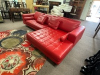 Italian Made Leather Lounge Suite - 3