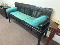 Chinese Fur Wood Long Bench C1880 - 2