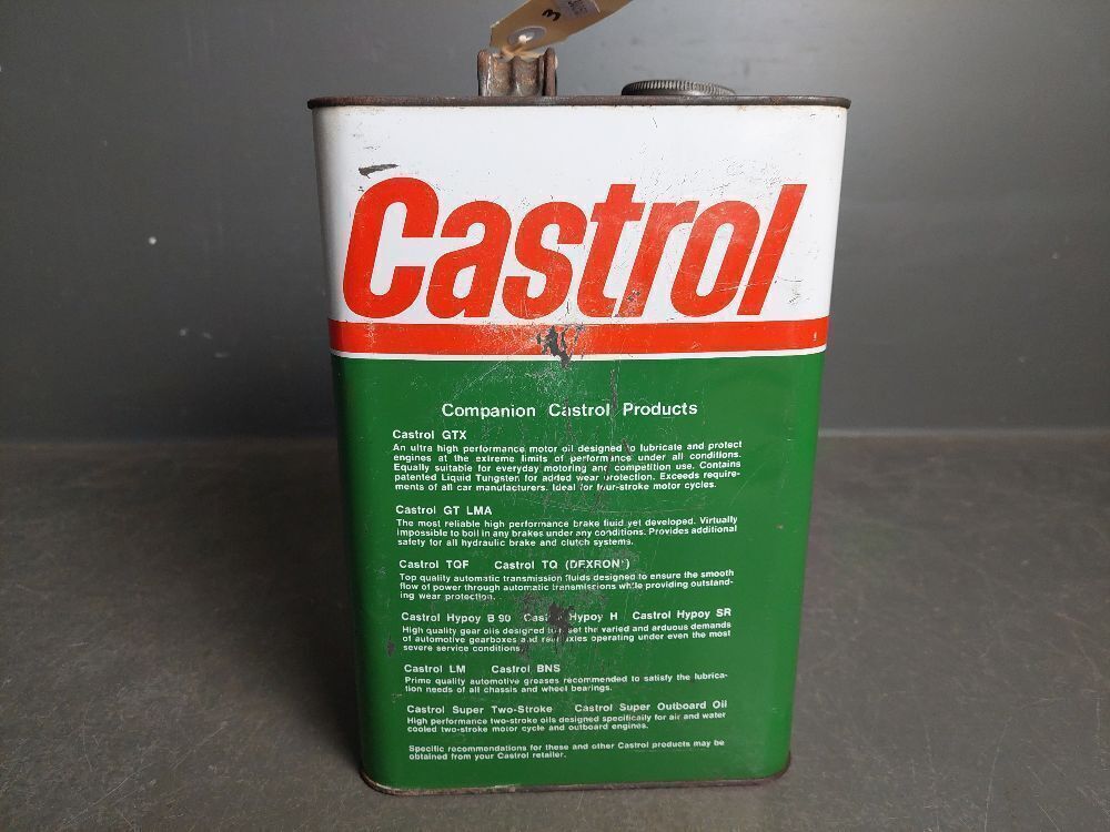 Vintage Castrol 5 litre Oil Tin