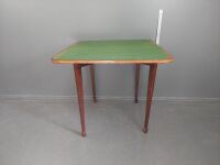 Antique Wooden Fold Out Games Table