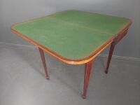 Antique Wooden Fold Out Games Table - 3