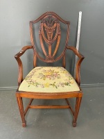 Edwardian Hepplewhite Arm Chair