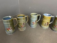 Large Lot of Wade Beer Steins - 2