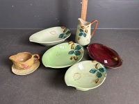 Hand Painted Carltonware Mixed Ceramic Lot