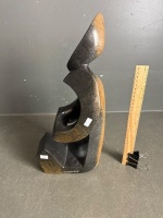 Modern Heavy Stone Statue signed P. Kwengwe - 3