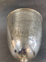 Antique Sheffield Plate Sunlight Soap Prize Cup Presented by Lever Bros. - 2